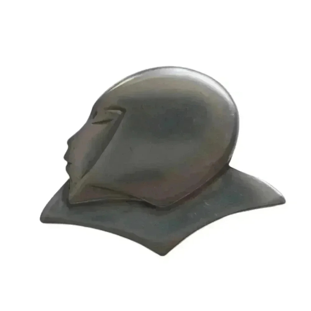 Art deco, art nouveau, statement piece 40's style lady head brooch,